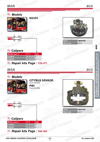 Catalogs auto parts for car and truck