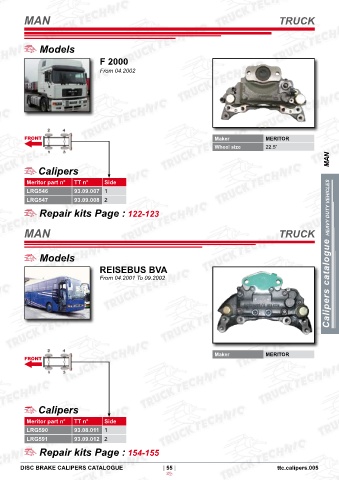 Catalogs auto parts for car and truck