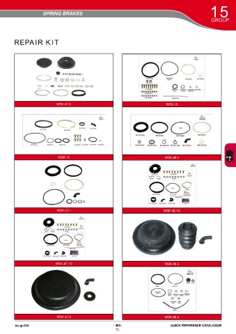 Catalogs auto parts for car and truck