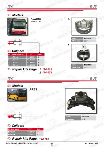 Catalogs auto parts for car and truck