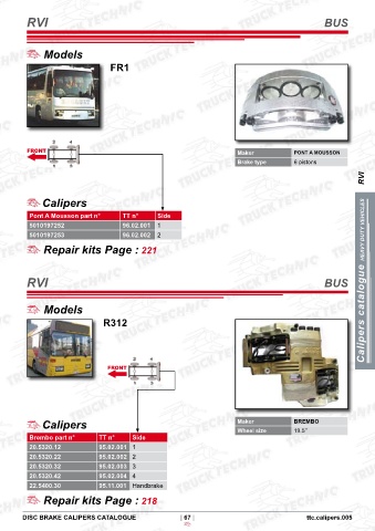 Catalogs auto parts for car and truck