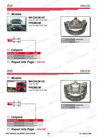 Catalogs auto parts for car and truck