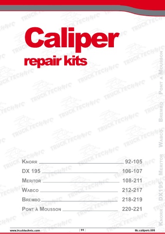 Catalogs auto parts for car and truck