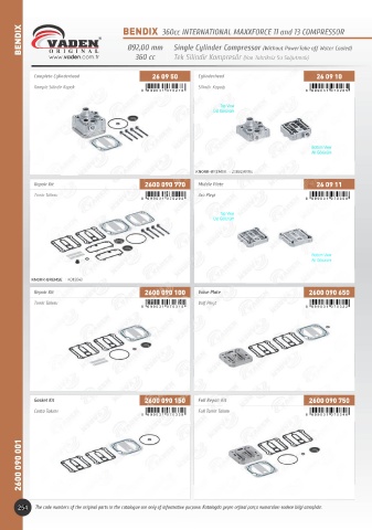 Catalogs auto parts for car and truck