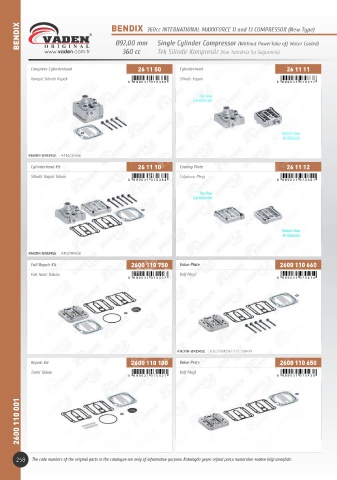 Catalogs auto parts for car and truck