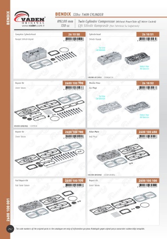 Catalogs auto parts for car and truck