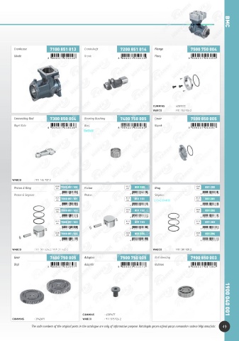 Catalogs auto parts for car and truck