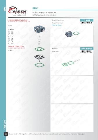 Catalogs auto parts for car and truck