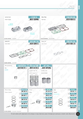 Catalogs auto parts for car and truck