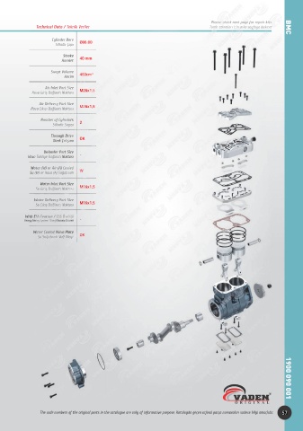 Catalogs auto parts for car and truck