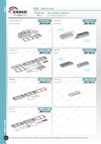 Catalogs auto parts for car and truck