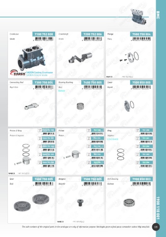 Catalogs auto parts for car and truck