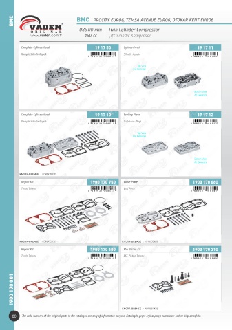 Catalogs auto parts for car and truck