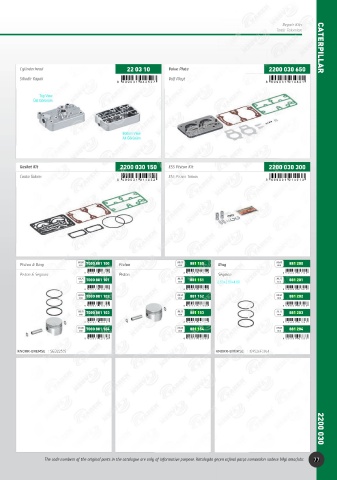 Catalogs auto parts for car and truck