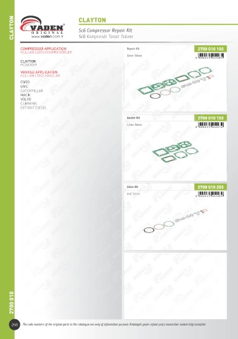 Catalogs auto parts for car and truck