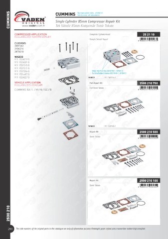 Catalogs auto parts for car and truck