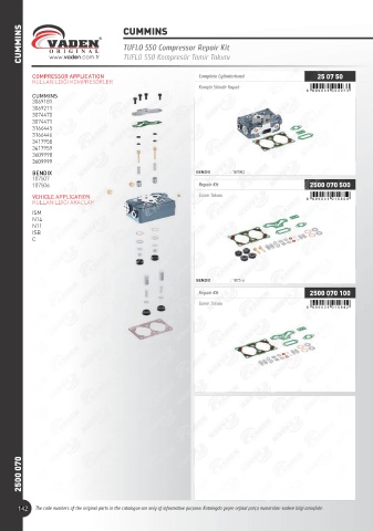 Catalogs auto parts for car and truck