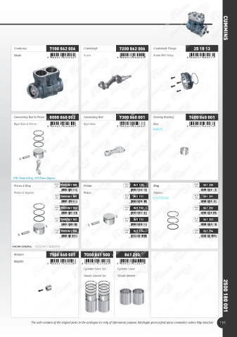 Catalogs auto parts for car and truck