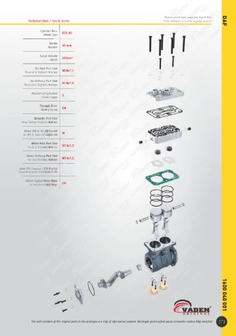 Catalogs auto parts for car and truck