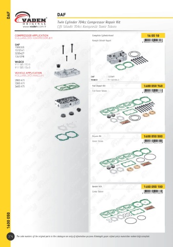 Catalogs auto parts for car and truck