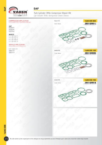 Catalogs auto parts for car and truck