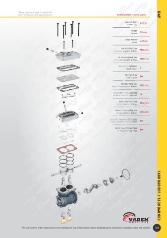 Catalogs auto parts for car and truck