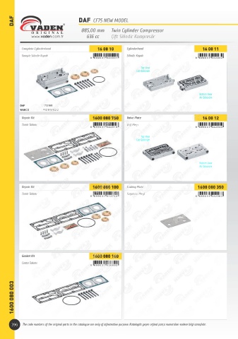 Catalogs auto parts for car and truck