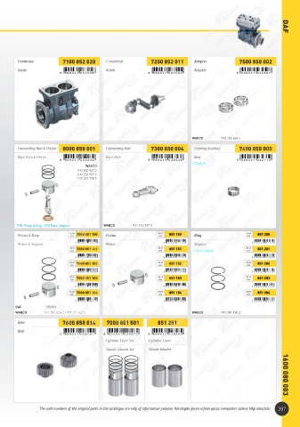 Catalogs auto parts for car and truck