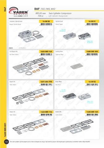 Catalogs auto parts for car and truck