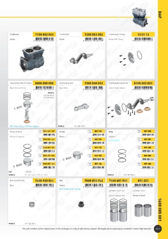 Catalogs auto parts for car and truck