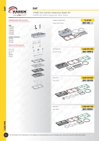 Catalogs auto parts for car and truck