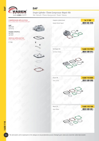 Catalogs auto parts for car and truck