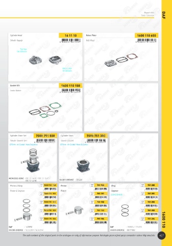 Catalogs auto parts for car and truck