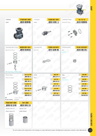 Catalogs auto parts for car and truck