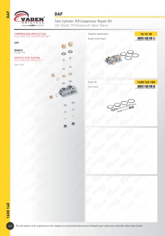 Catalogs auto parts for car and truck