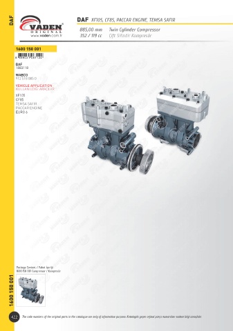 Catalogs auto parts for car and truck