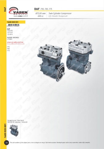 Catalogs auto parts for car and truck