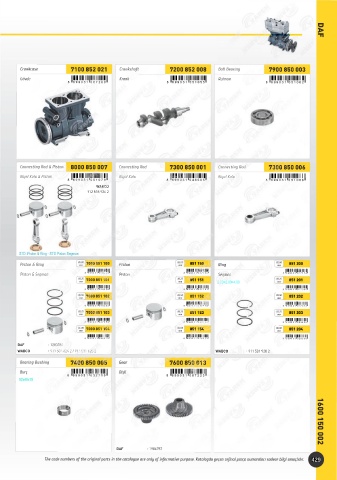 Catalogs auto parts for car and truck