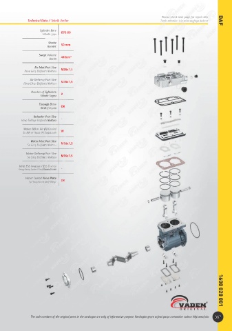 Catalogs auto parts for car and truck