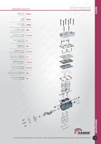 Catalogs auto parts for car and truck