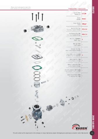 Catalogs auto parts for car and truck