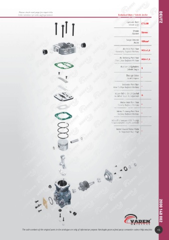 Catalogs auto parts for car and truck