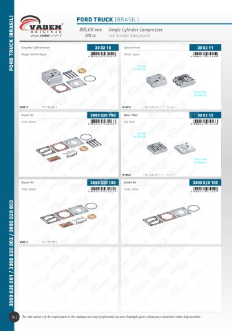 Catalogs auto parts for car and truck