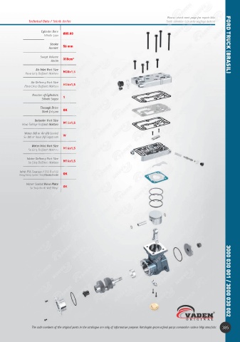 Catalogs auto parts for car and truck