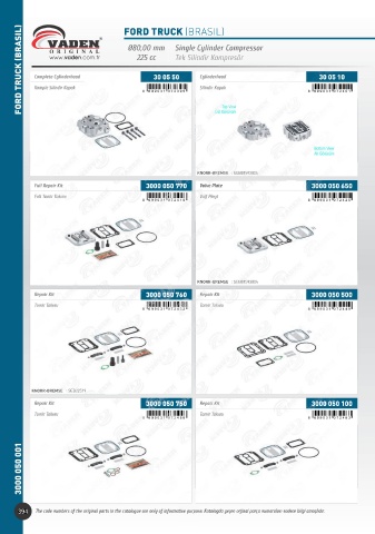 Catalogs auto parts for car and truck