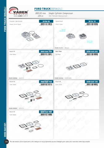 Catalogs auto parts for car and truck