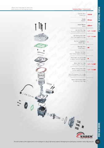 Catalogs auto parts for car and truck