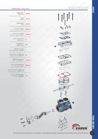 Catalogs auto parts for car and truck