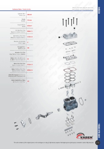 Catalogs auto parts for car and truck