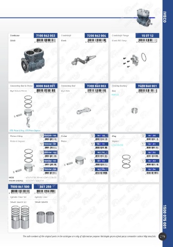 Catalogs auto parts for car and truck